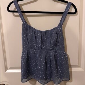 A&F Blue Blouse